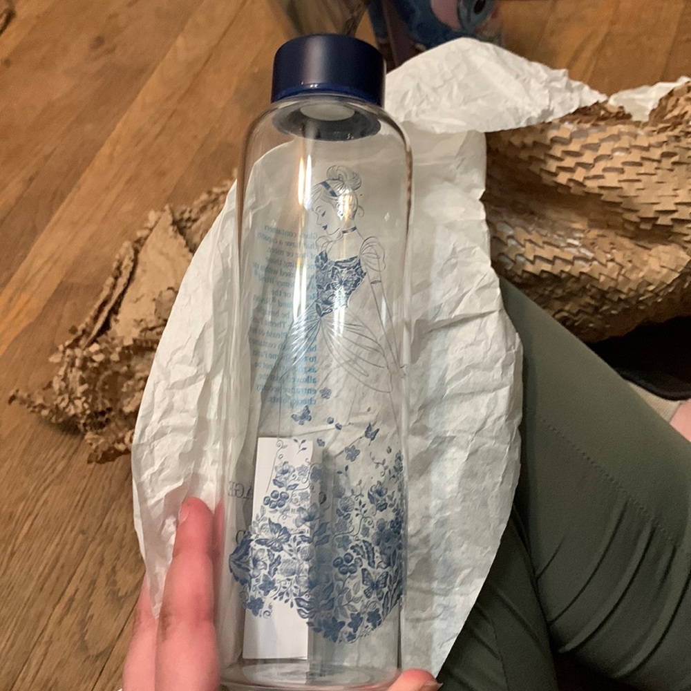 Glass Cinderella glass container